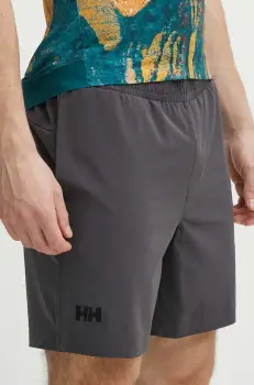 Helly Hansen pantaloni scurti outdoor Roam culoarea gri imagine