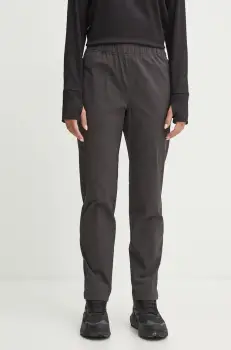 Helly Hansen pantaloni sport Rask femei, culoarea gri, drept, medium waist, 63376 imagine