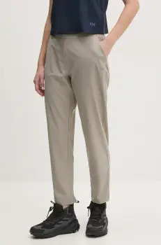 Helly Hansen pantaloni sport Thalia 2.0 femei, culoarea verde, drept, high waist, 34325 imagine