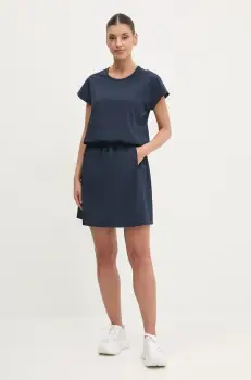 Helly Hansen rochie culoarea albastru marin, mini, drept imagine