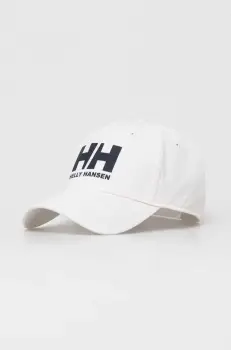 Helly Hansen sapca de baseball din bumbac HH Ball Cap 67434 001 culoarea bej, cu imprimeu 67434 imagine