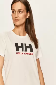 Helly Hansen Tricou din bumbac culoarea alb imagine