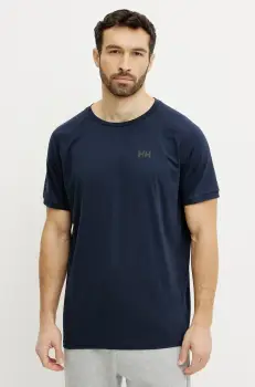 Helly Hansen tricou HP OCEAN barbati, culoarea bleumarin, cu imprimeu, 34418 imagine