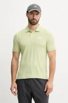 Helly Hansen tricou polo barbati, culoarea galben, cu imprimeu imagine