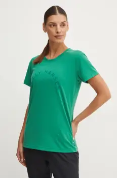 Helly Hansen tricou SKOG femei, culoarea verde, 63083 imagine