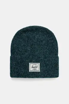 Herschel caciula din amestec de lana Super Soft culoarea verde, 50481-06551-OS imagine