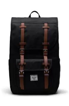 Herschel rucsac 11391-00001-OS Little America Mid Backpack culoarea negru, mare, modelator imagine