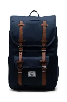 Herschel rucsac 11391-00007-OS Little America Mid Backpack culoarea albastru marin, mare, neted imagine