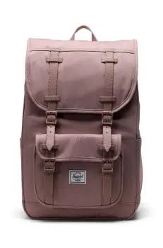 Herschel rucsac Little America Mid Backpack culoarea roz, mare, neted imagine
