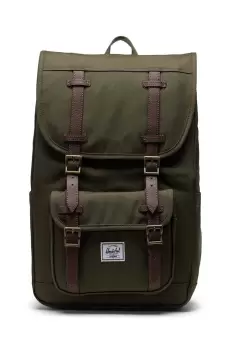 Herschel rucsac Little America Mid Backpack culoarea verde, mare, neted imagine