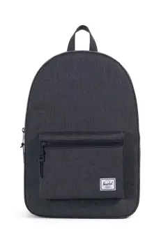 Herschel rucsac Settlement Black Crosshat culoarea negru, mare, neted, 10005-02093-OS imagine
