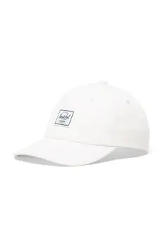 Herschel sapca de baseball din bumbac culoarea gri, neted, 50554-05977-OS imagine