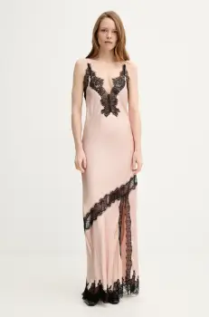 Herskind rochie Nelly culoarea portocaliu, maxi, drept, 5526370 imagine