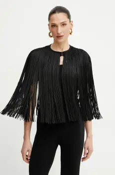 Herve Leger sacou Icon culoarea negru, un singur rand de nasturi, uni, FRI1456462 imagine