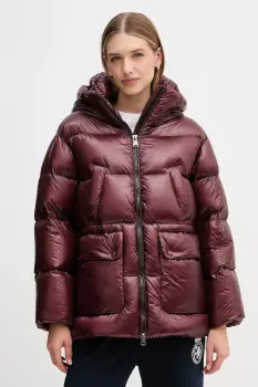 Hetrego geaca de puf DAILA culoarea rosu, de iarna, oversize, 8P780 imagine