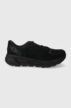 Hoka One One pantofi de piele intoarsa Us Clifton L culoarea albastru marin imagine