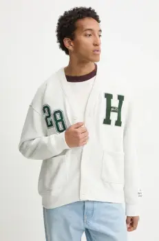 Hollister Co. bluza barbati, culoarea bej, cu imprimeu, KI322-4156 imagine