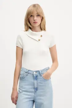 Hollister Co. bluza culoarea bej, uni, KI350-5130 imagine