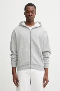 Hollister Co. bluza culoarea gri, cu gluga, melanj, KI322-5279-122 imagine