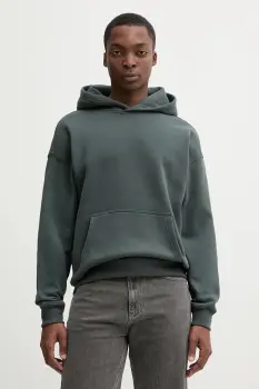 Hollister Co. bluza culoarea gri, cu gluga, uni, KI322-5148-300 imagine