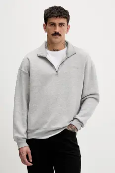 Hollister Co. bluza culoarea gri, melanj, KI322-5372-112 imagine