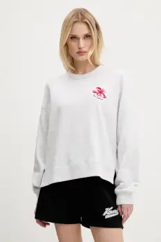 Hollister Co. bluza culoarea gri, melanj, KI352-5148 imagine