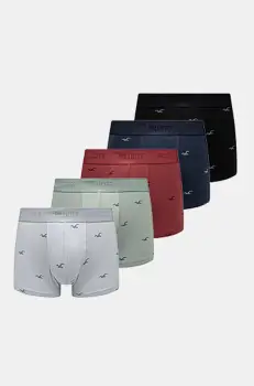 Hollister Co. boxeri 5-pack barbati, culoarea maro, KI314-4010 imagine