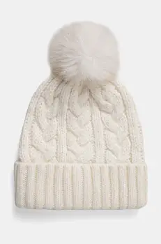 Hollister Co. caciula din amestec de lana culoarea bej, KI354-4037 imagine