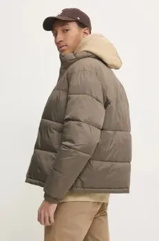 Hollister Co. geaca barbati, culoarea maro, de iarna, KI332-4105 imagine