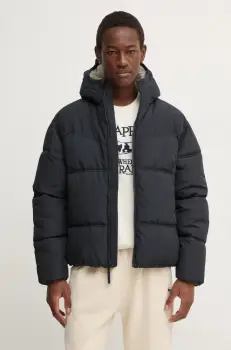 Hollister Co. geaca barbati, culoarea negru, de iarna, oversize, KI332-4123 imagine