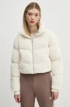 Hollister Co. geaca din velur culoarea bej, de iarna, KI344-4639 imagine