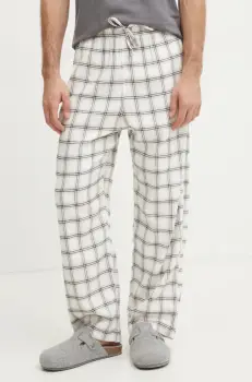 Hollister Co. pantaloni de pijama barbati, culoarea bej, modelator, KI313-4024 imagine