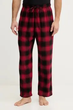 Hollister Co. pantaloni de pijama culoarea bordo, cu model, KI313-5001-506 imagine