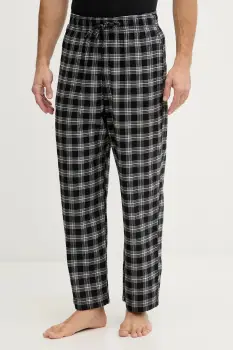 Hollister Co. pantaloni de pijama culoarea negru, cu model, KI313-5009-908 imagine