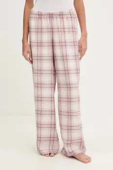 Hollister Co. pantaloni de pijama de dama cu vascoza imagine