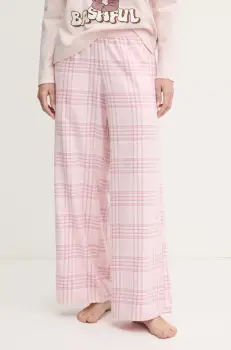 Hollister Co. pantaloni de pijama femei, culoarea roz, KI346-4028 imagine