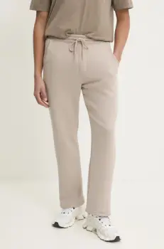 Hollister Co. pantaloni de trening culoarea bej, neted, KI334-4131 imagine