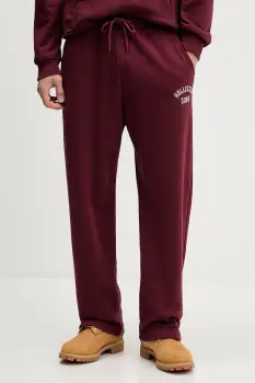 Hollister Co. pantaloni de trening culoarea bordo, uni, KI334-5170-576 imagine