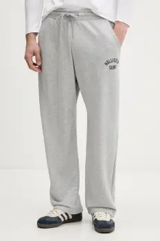 Hollister Co. pantaloni de trening culoarea gri, melanj, KI334-5170-133 imagine