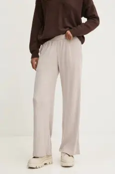 Hollister Co. pantaloni femei, culoarea maro, drept, high waist, KI346-4053 imagine