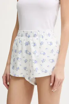 Hollister Co. pantaloni scurti de pijama culoarea alb, KI346-5033 imagine