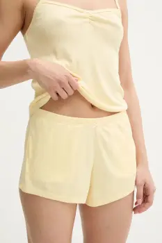 Hollister Co. pantaloni scurti de pijama culoarea galben, KI346-5036 imagine