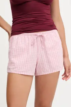 Hollister Co. pantaloni scurti de pijama din bumbac culoarea roz, bumbac, KI346-5060 imagine