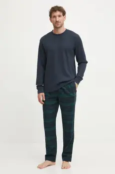 Hollister Co. pijama barbati, culoarea albastru marin, modelator, KI313-4022 imagine