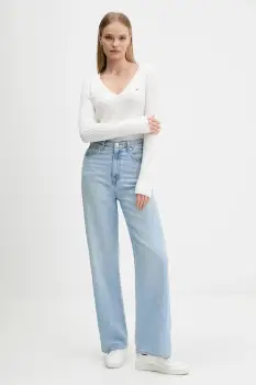 Hollister Co. pulover culoarea alb, light, KI350-5132 imagine