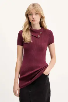 Hollister Co. pulover culoarea bordo, light, KI350-5130 imagine