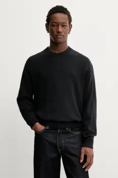 Hollister Co. pulover culoarea negru, KI320-5058 imagine