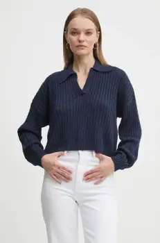 Hollister Co. pulover femei, culoarea albastru marin, light, KI350-4170 imagine