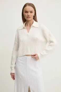 Hollister Co. pulover femei, culoarea bej, KI350-4170 imagine