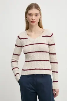 Hollister Co. pulover femei, culoarea bej, KI350-4261 imagine